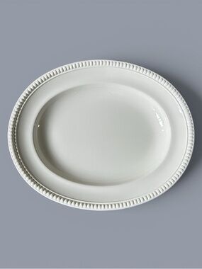 Villeroy & and Boch SWITCH COFFEE HOUSE White Oval Platter 37.5cm Cottagecore